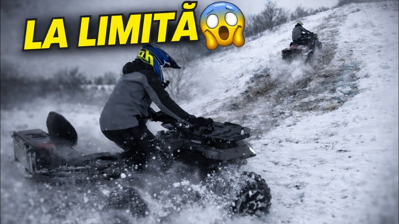 ATV dus la LIMITĂ 😱 | Zăpadă mare + pantă extremă cu GHEAȚĂ ❄️”