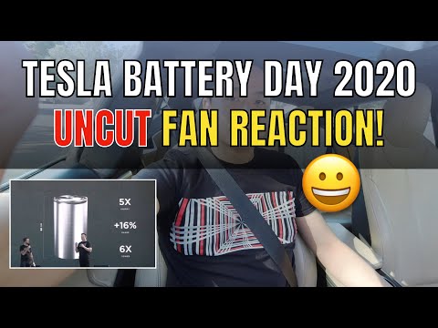 Uncut Fan Reaction to Tesla Battery Day 2020