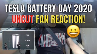 Uncut Fan Reaction to Tesla Battery Day 2020