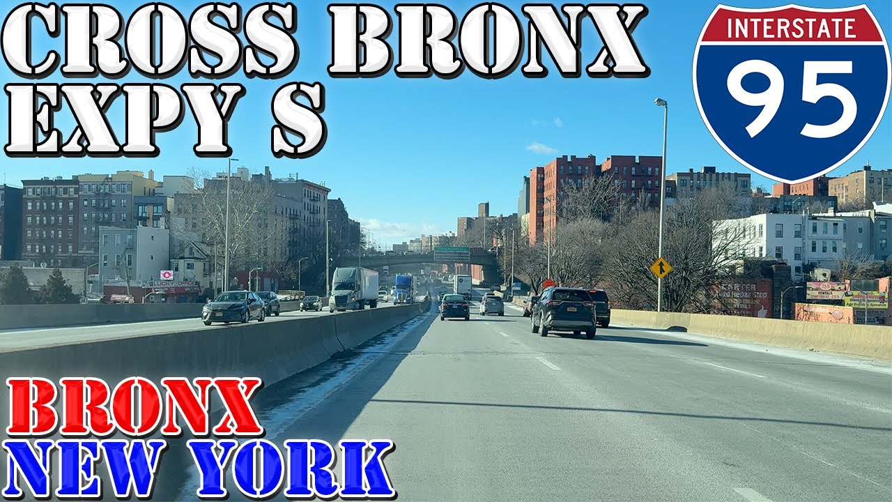 I-95 South - Cross Bronx Expressway - Bronx - New York - 4K Highway Drive