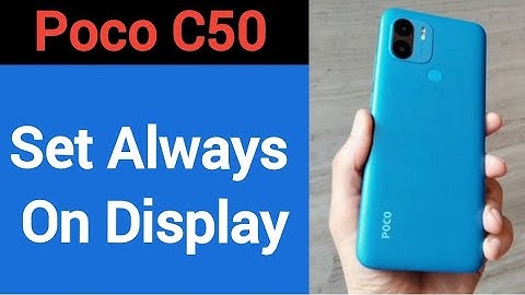 How to set always on display, Poco C50 me always on display kaise set karen