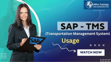 SAP - TMS Usage