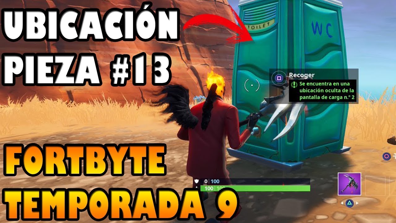 Ubicación del Desafío Fortbyte Puzzle (PIEZA ) #13 en FORTNITE, TEMPORADA 9