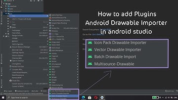 How to add Plugins Android Drawable Importer in android studio 4.1