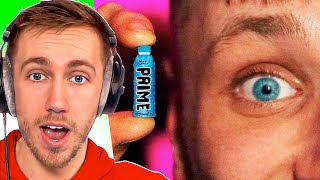 Miniminter Reacts To The Worlds Smallest PRIME for KSI \& Logan Paul