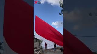 🇮🇩 kibarkan bendera merah putih 🇮🇩 di tiang bambu