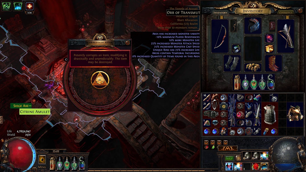 PathOfExile Kaom's Heart Poof