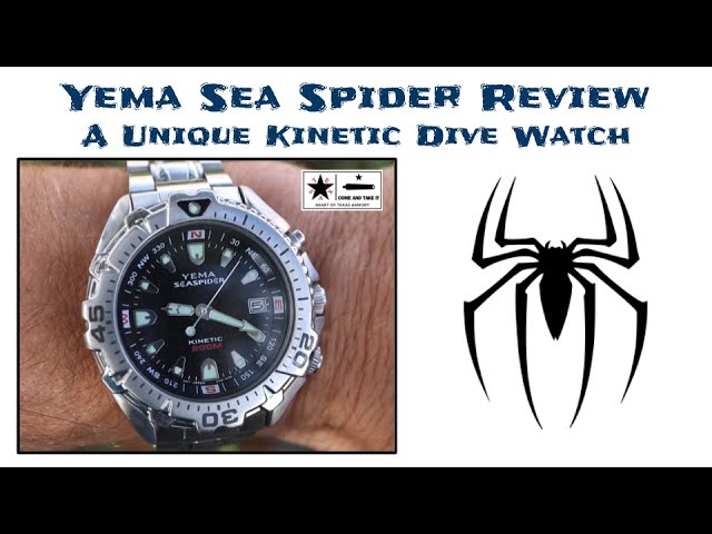 Yema SeaSpider Review - Unique and Rare Kinetic Diver - YouTube