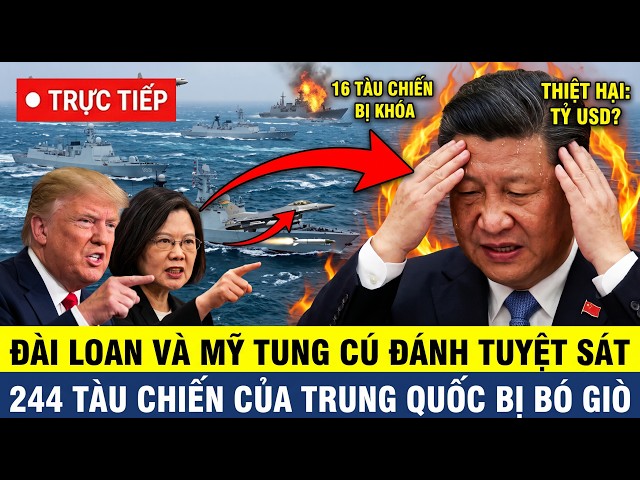 🔴TRỰC TIẾP: MỸ-ĐÀI LOAN CHÍNH THỨC HÀNH ĐỘNG, đại hạm đội bủa vây - báo động đỏ trung quốc và TBD