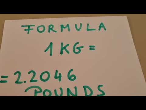 Formula 1 kg to pounds