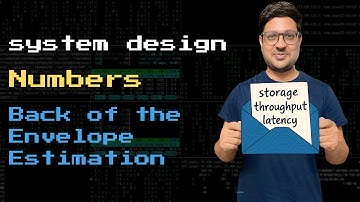Back of the Envelope Estimation | Framework | URL Shortener Example | System Design
