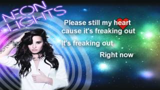 (HD) Demi Lovato - Neon Light's LYRICS