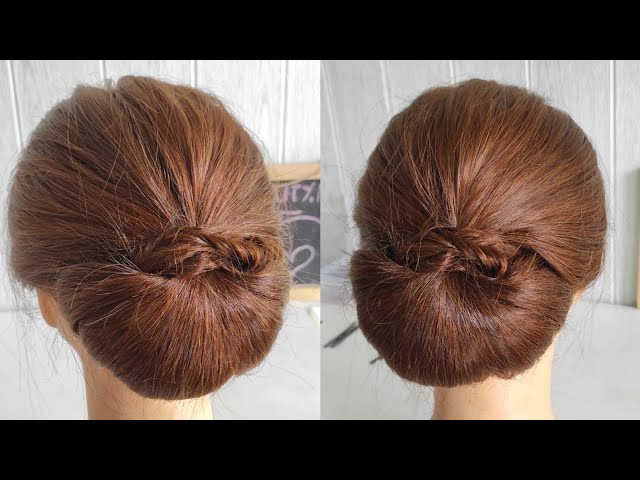 Tutorial Sanggul Modern untuk Rambut Tipis ( easy hairdo / hairstyle for thin hair ) class=