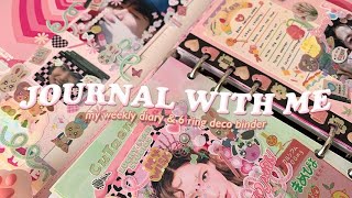 🎞🍀 JOURNAL WITH ME - relaxing diary deco for one week 📓💗