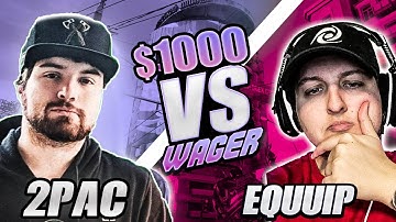 $1,000 1v1 MWII SnD WAGER! vs. 2Pac (ALL MAPS)