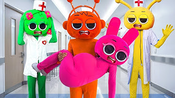 Emergency! Emergency!! Pinki is about to give birth 😱💥| Incredibox Sprunki In Real Life