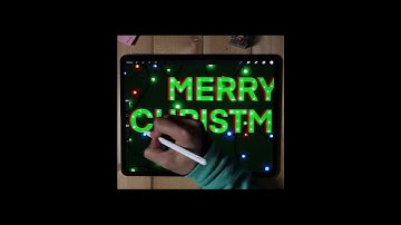 ANIMATING CHRISTMAS LIGHTS in PROCREATE #shorts (full video on description)