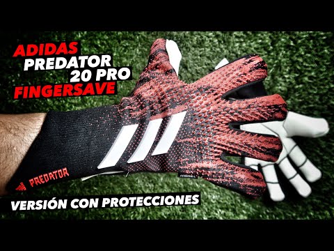 Adidas Predator Ultimate GK Goalkeeper GlovesBlack Silver Red.