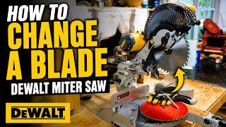 DIY - Super Easy Dewalt Miter Saw Blade Change!