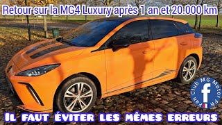 MG4 Luxury, Bilan après 1 an d'utilisation soit 20.000 km après par Bassevelle Auto Services