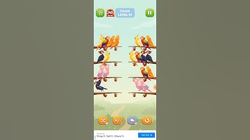 Bird sort puzzle walkthrough #viral #shorts #trending #short #birds