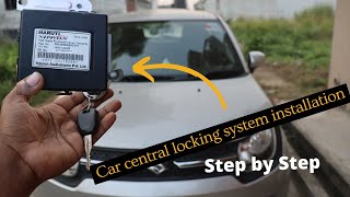 How to install car central locking system at home ?