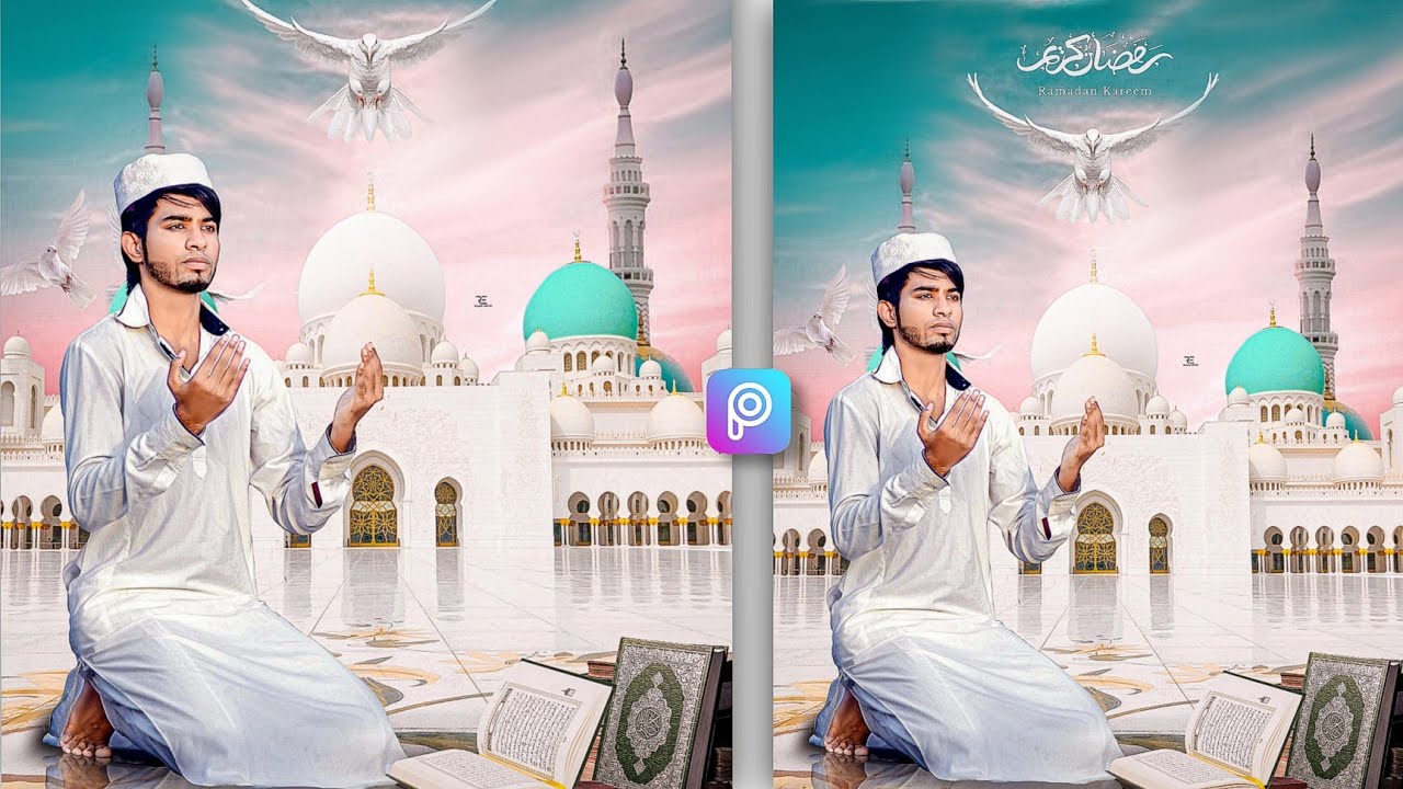Ramazan Mubarak Photo Editing || PicsArt Ramadan Photo Editing Tutorial || Eid Photo Editing