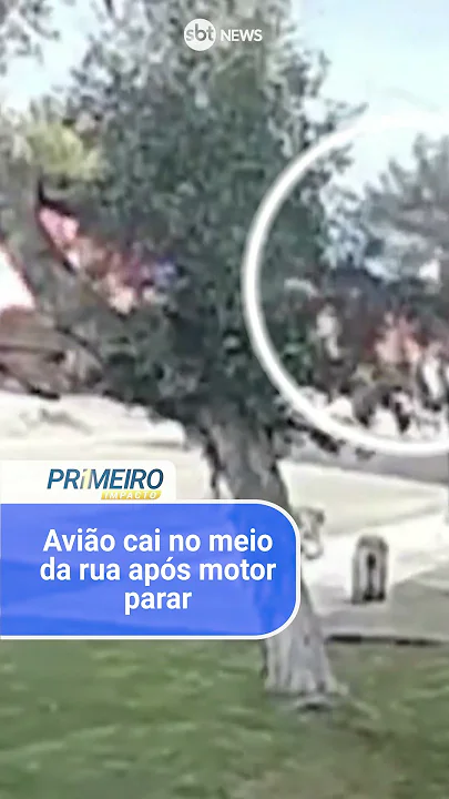 Nos EUA, avião cai no meio da rua após motor parar
