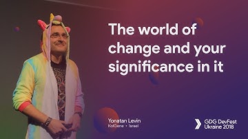 Keynote: The world of change and your significance in it – Yonatan Levin