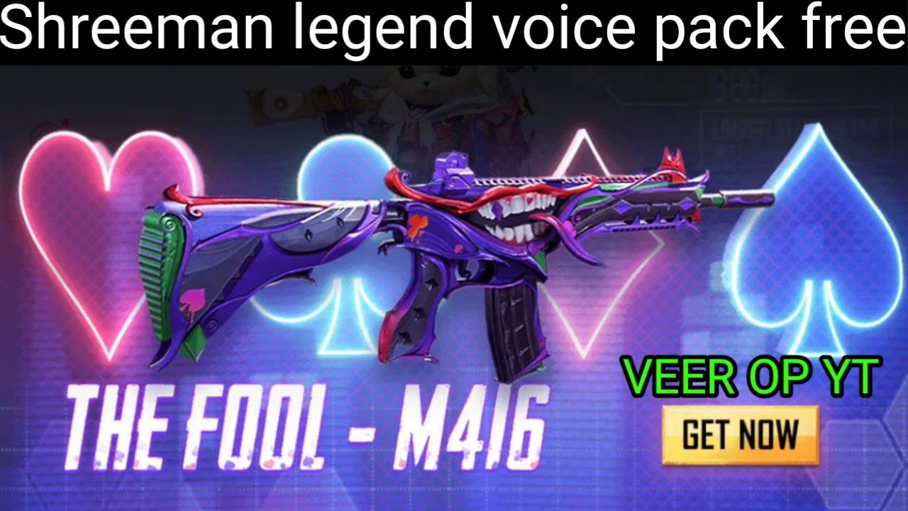 M416 Fool crate opening || shreeman legend voice pack free - YouTube
