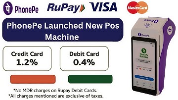 Phonepe Launched New Pos Machine ! Phonepe Pos Machine ! Phonepe Swipe Machine Charges