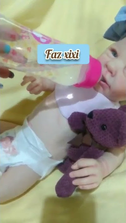 Bebê Reborn Faz Xixi Kit Abigail Para Banho Cabelo Fio A Fio