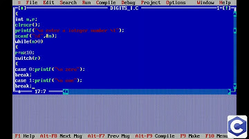 C program to print digits of a number in words using switch in while loop