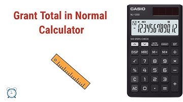 GT in basic calculator | Grand Total