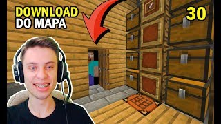 Minecraft: MANY NO HARDCORE #30 - DOWNLOA DO MAPA E PASSAGEM SUBTERRÂNEA