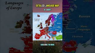 Europe’s Languages Explained in 8 Seconds 🌍🗣️