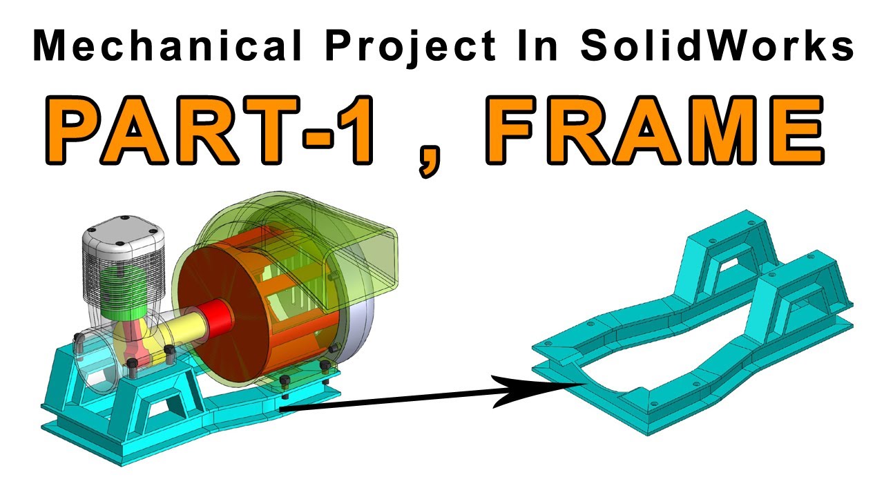 Engine Blower In SolidWorks Tutorial In Hindi/Urdu - FRAME - YouTube