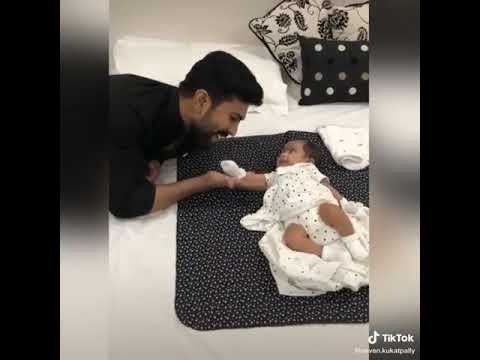 Ramcharan TikTok video with beby