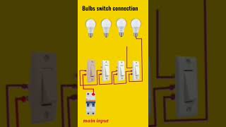 Bulbs Switch Connection In 3D Animation