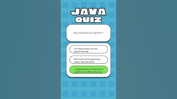 8. Why annotations are important ?