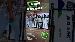 "How to Make an Aluminium Cabinet Frame! Complete Tutorial" #aluminium #divider #sidehinged #short