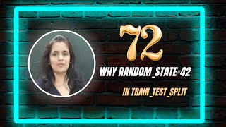 Random State in Train Test split | why random state 42 | machine learning in hindi