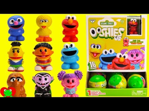 Genie Opens Sesame Street Ooshies Elmo, Cookie Monster, Big Bird