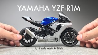 Building Tamiya 1/12 Yamaha YZFR1M Scale Model