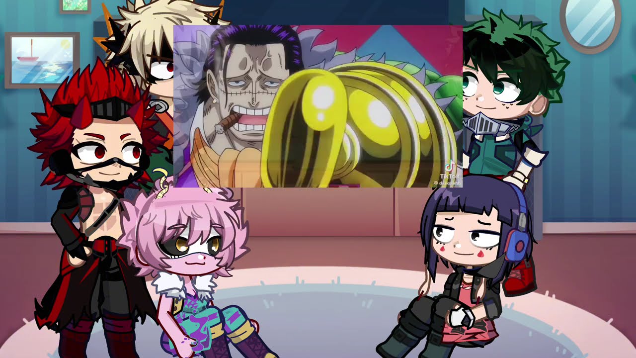 𝙋𝙧𝙤 𝙝𝙚𝙧𝙤𝙚𝙨 𝙧𝙚𝙖𝙘𝙩 𝙩𝙤 deku as mihawk | Onepiece | Strawhat | luffy | MHA BNHA | Gacha life