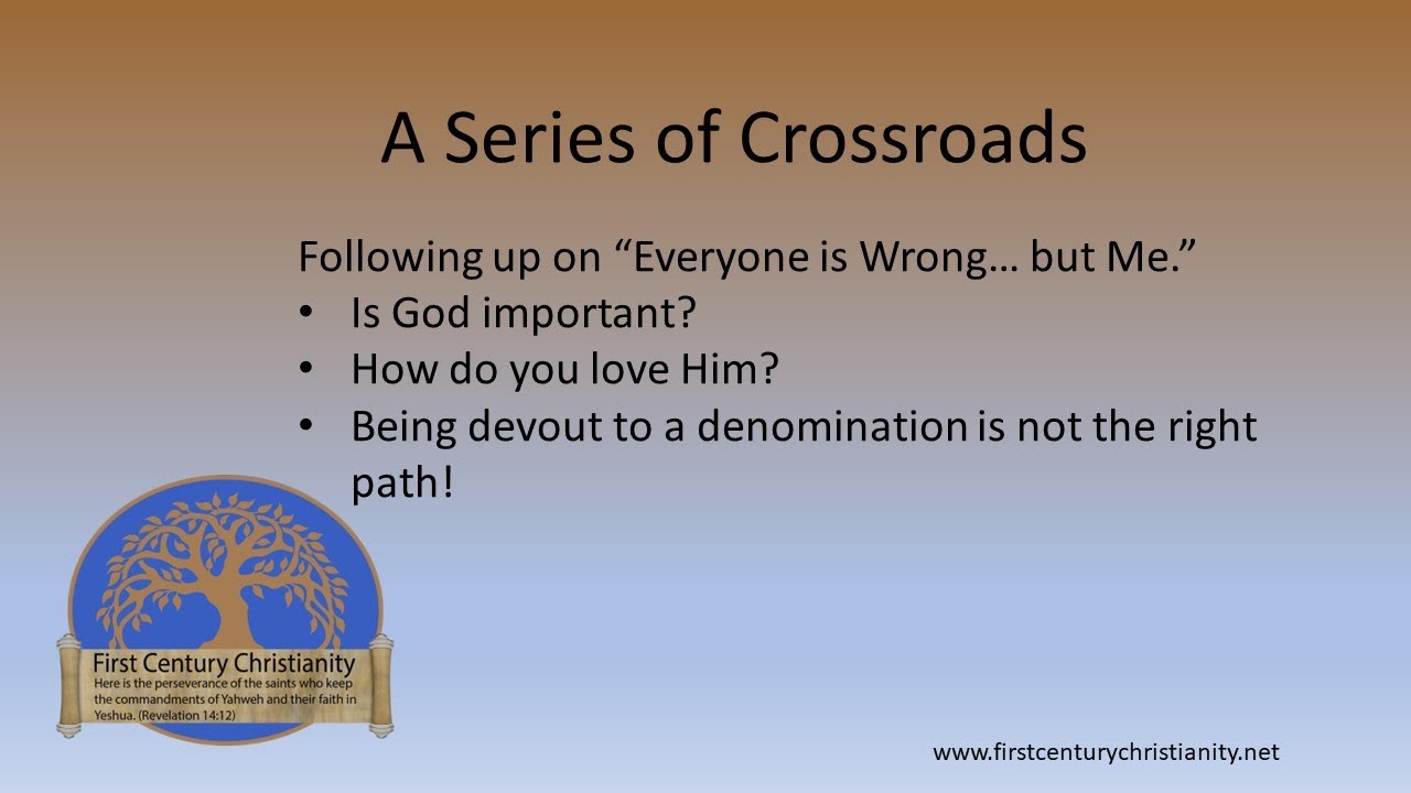 A Series of Crossroads