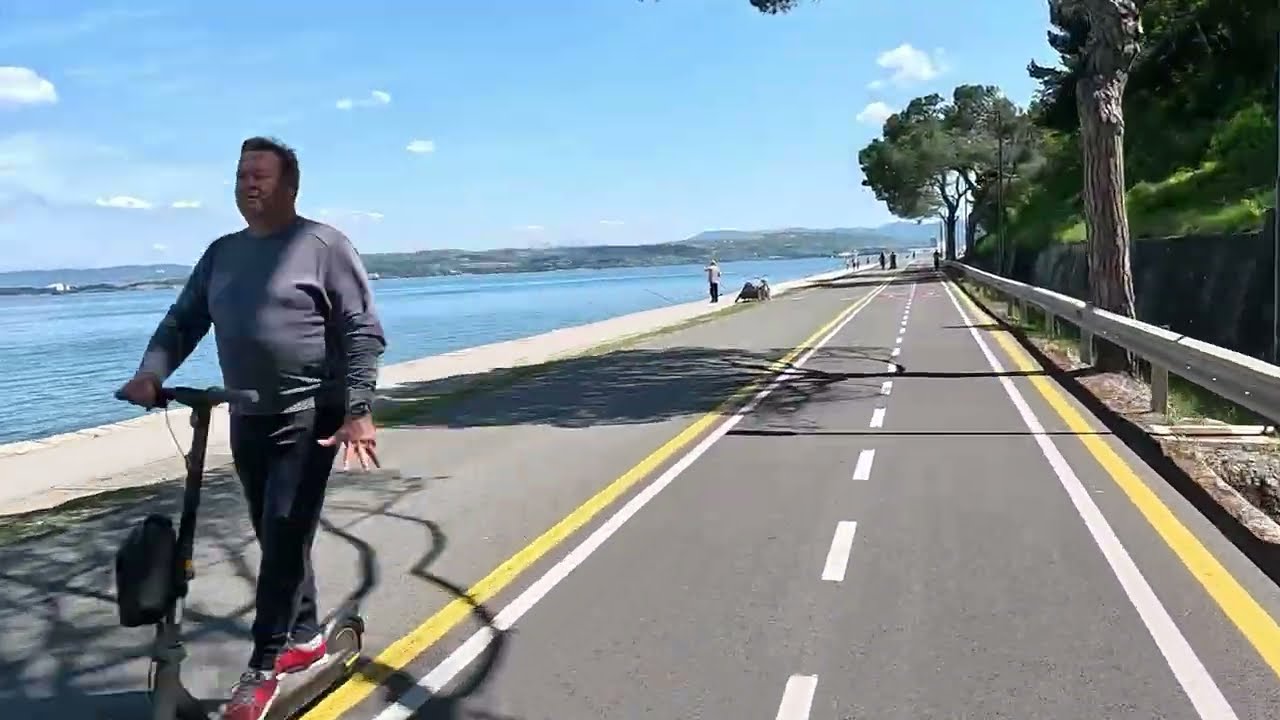 Mit E-Bike Slowenien im Frühling  Izola, Strunjan, Koper, Piran, Portorož Teil2  4K