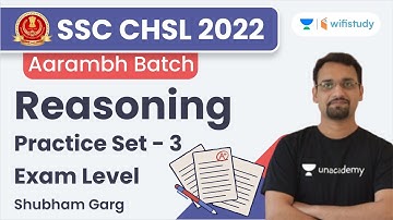 Reasoning Practice Set - 3 | Exam Level | SSC CHSL 2022 | Shubham Garg