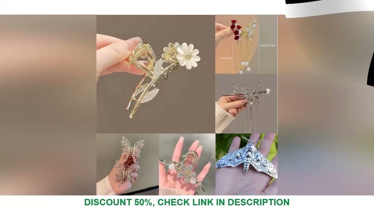 Advanced Sense of Flowers Fashion Imitation Cat Eye Sunflower Shark Clip Back of the Head Gold-plate