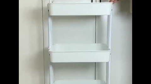 Kệ Đựng Đồ Đa Năng, Kệ Nhà Bếp, Góc Tường Nhiều Tầng Có Bánh Xe Xoay 360 Độ